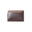 Porte-cartes Double You[Cuir veau lisse marron mélèze & cuir veau box marron bergeronette]