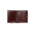 Portefeuille 4 cartes Double You[Cuir veau lisse marron mélèze & cuir veau box marron bergeronette]