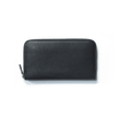 Portefeuille Long Double You [Cuir veau lisse noir]