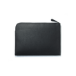 Pochette d'ordinateur Double You [Cuir veau lisse noir]