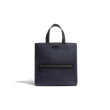 Walker Tote Bag Large Model [Navy Canvas and Black Calfskin]