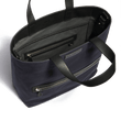 Walker Tote Bag Large Model [Navy Canvas and Black Calfskin]