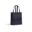 Walker Tote Bag Small Model [Navy Canvas and Black Soft Calfskin]